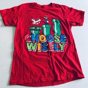 Nintendo Super Mario Brothers Christmas gift tshirt